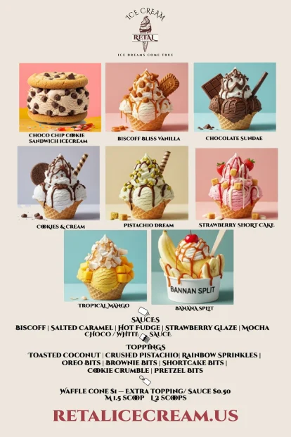 Corporate catering with Retal Ice Cream Truck’s customizable ice cream menus and vegan non dairy natural gelato in Morris County, NJ, New Jersey, for events