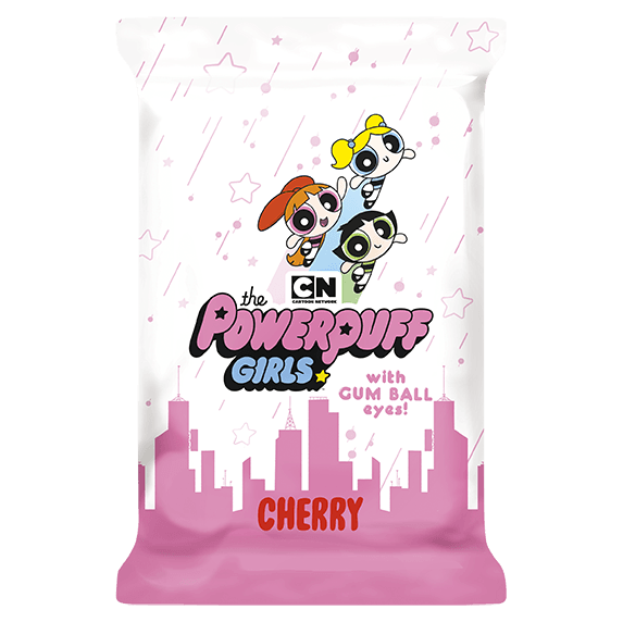 Powerpuff Girls Face Bar — Cherry with Gum Ball Eyes Cartoon Network